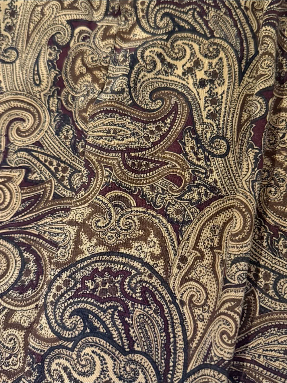 Tabi  Paisley Pencil Skirt in Brown